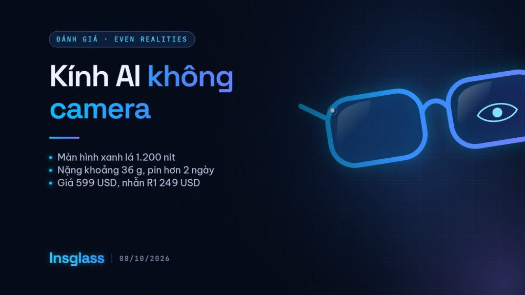 Đánh giá Even Realities G2: kính AI không camera, màn hình kín đáo Ảnh bìa bài đánh giá Even Realities G2 trên Insglass